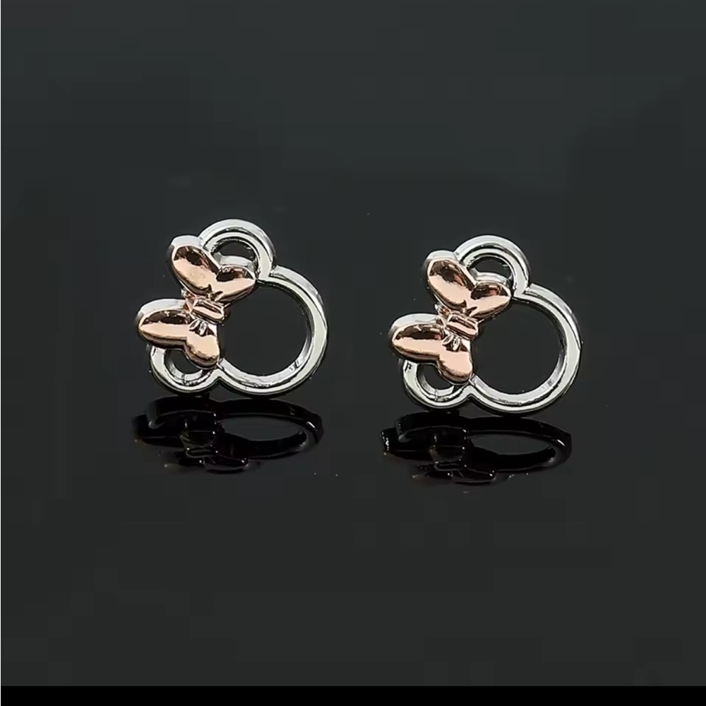 Love Inspired Stud Earrings – Rose Gold & Silver